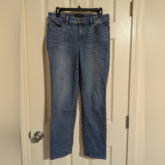 Talbots 8 Flawless Five Pocket slim ankle jeans Blue Classic Cotton - Picture 2 of 6